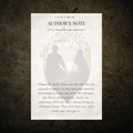 The first annotation card for A Future to Fight For printed on cream matte cardstock in bronze with aged edges.
