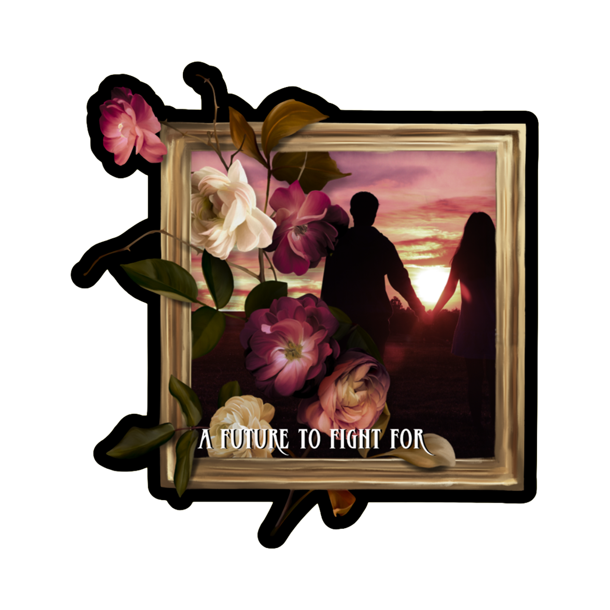 A premium holographic sticker featuring the Book Three cover, A Future to Fight For. 