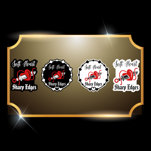 A live video of the “Sharp” theme sticker created by Tanya Madsen to show sticker quality and shine.
