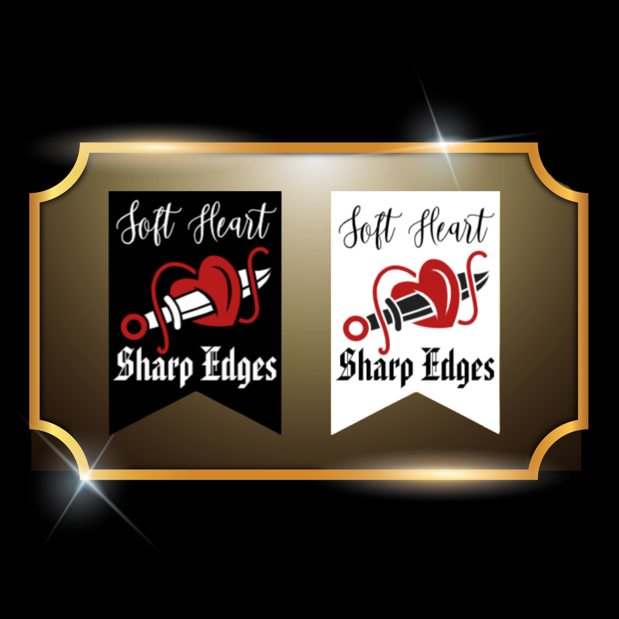 A live video of the “Sharp” magnetic bookmark created by Tanya Madsen to show quality and holographic shine.