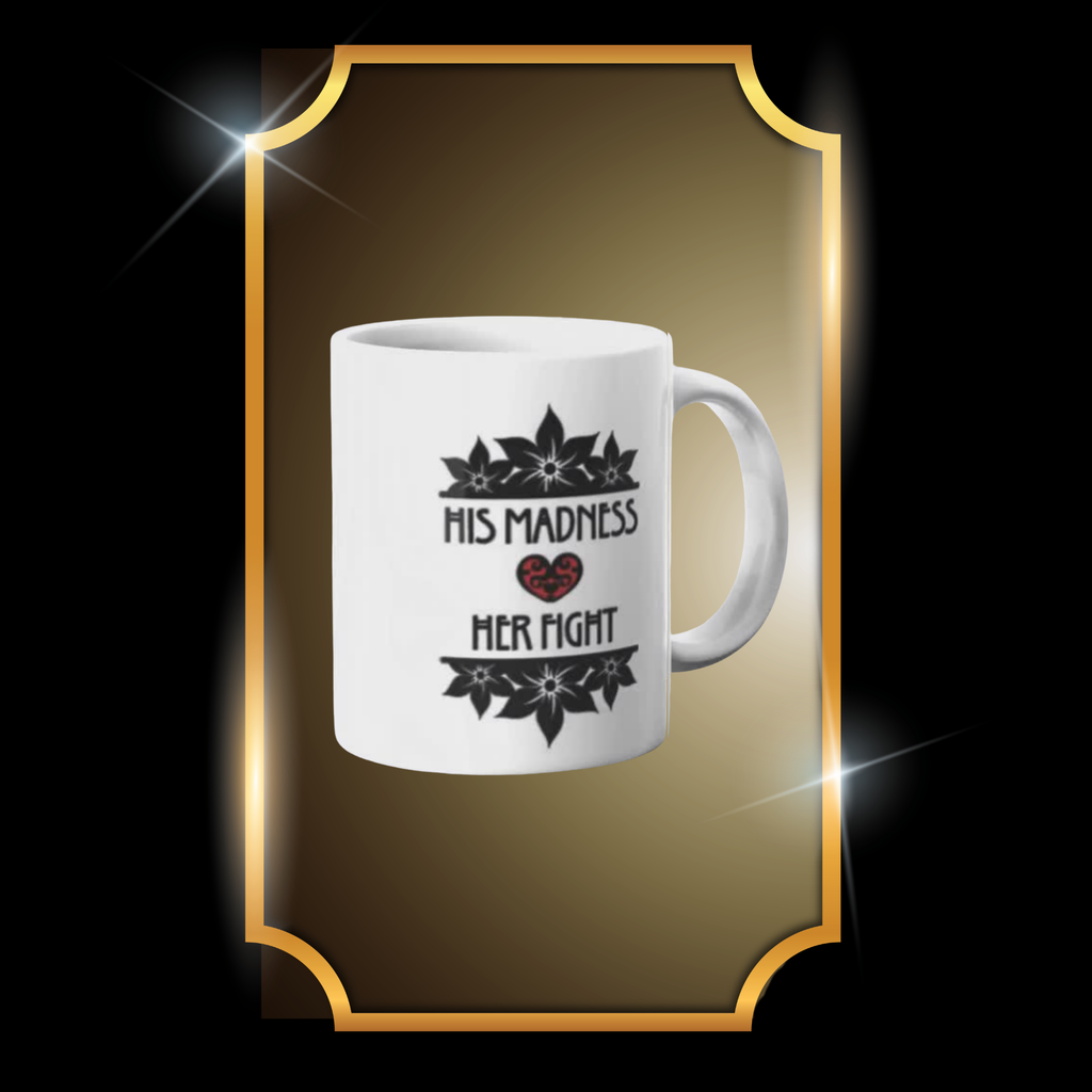 A live video of the Broken Boy & Angry Girl Theme Mug created by Tanya Madsen to show size and quality.