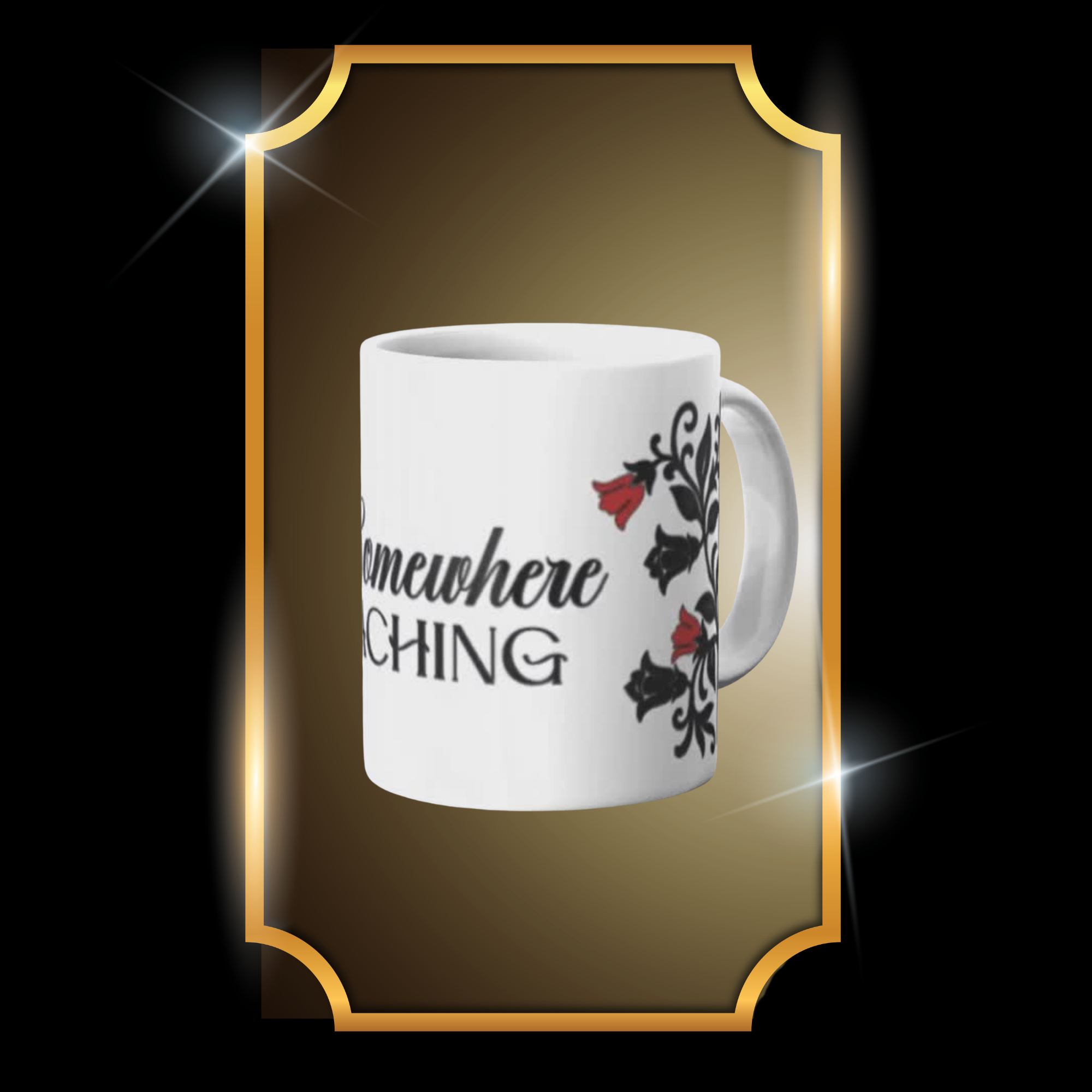 A live video of the Somewhere Aching Series Theme Mug created by Tanya Madsen to show size and quality.