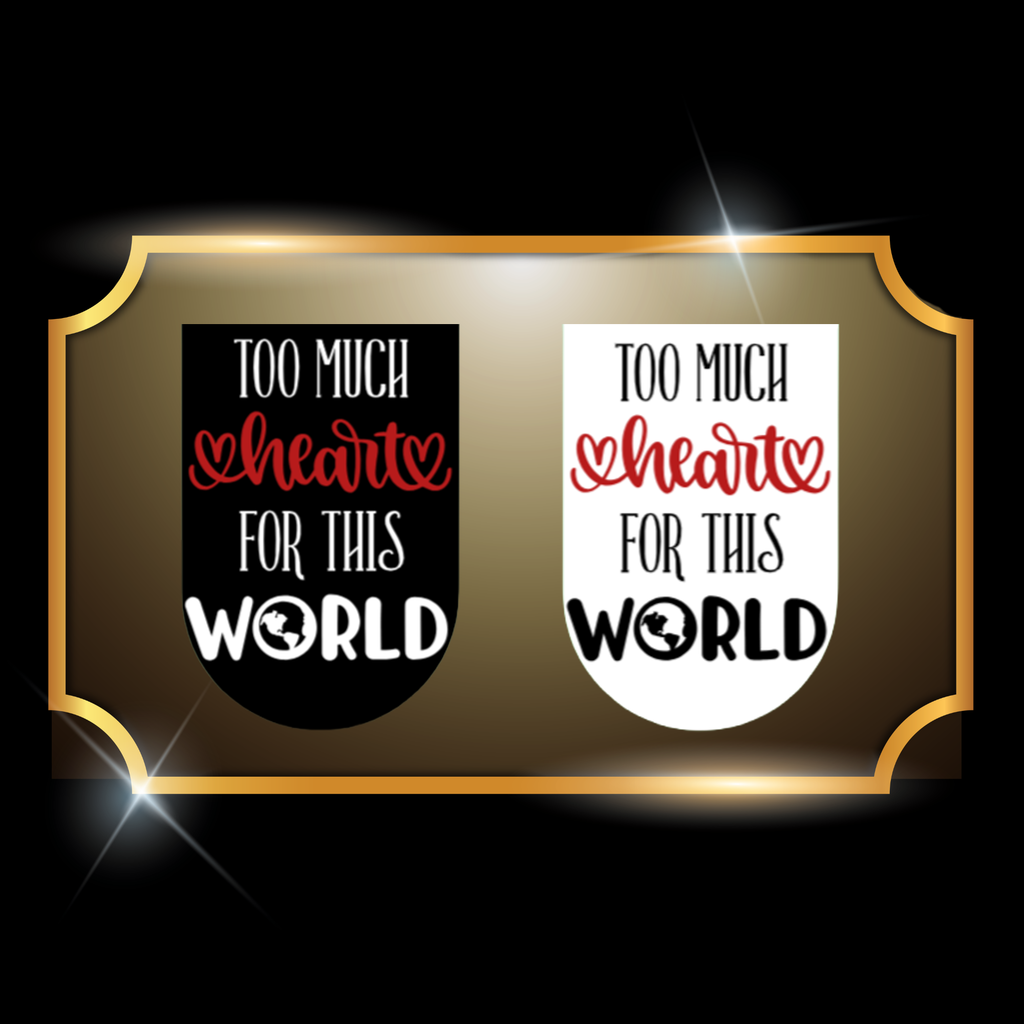 A live video of the “World” magnetic bookmark created by Tanya Madsen to show quality and holographic shine.