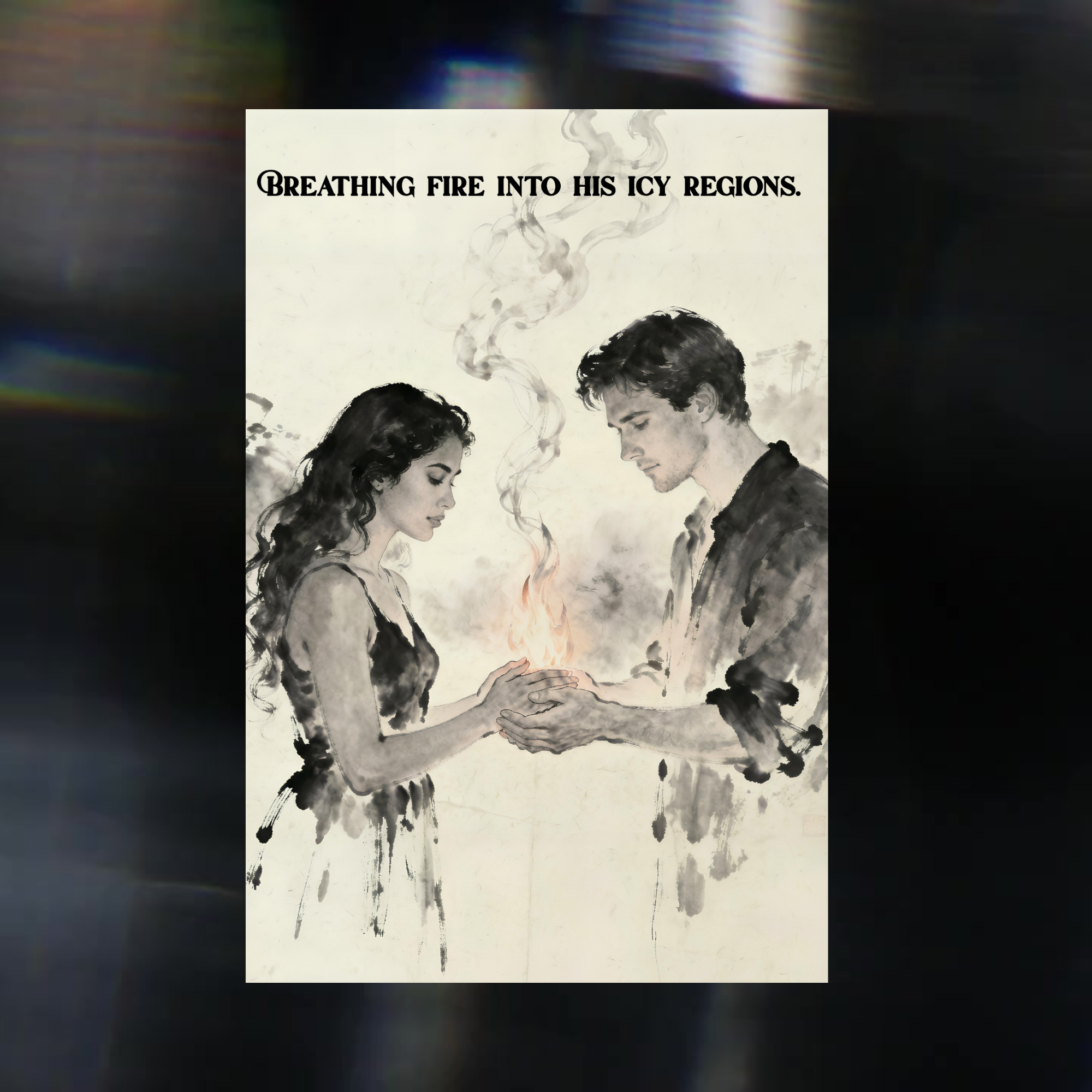 A video slideshow of A Daughter to Die For set of six illustrated quote cards displayed on a moody dark background.